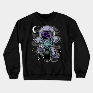 Astronaut Polygon Matic Coin To The Moon Crypto Token Cryptocurrency Wallet Birthday Gift For Men Women Kids Crewneck Sweatshirt